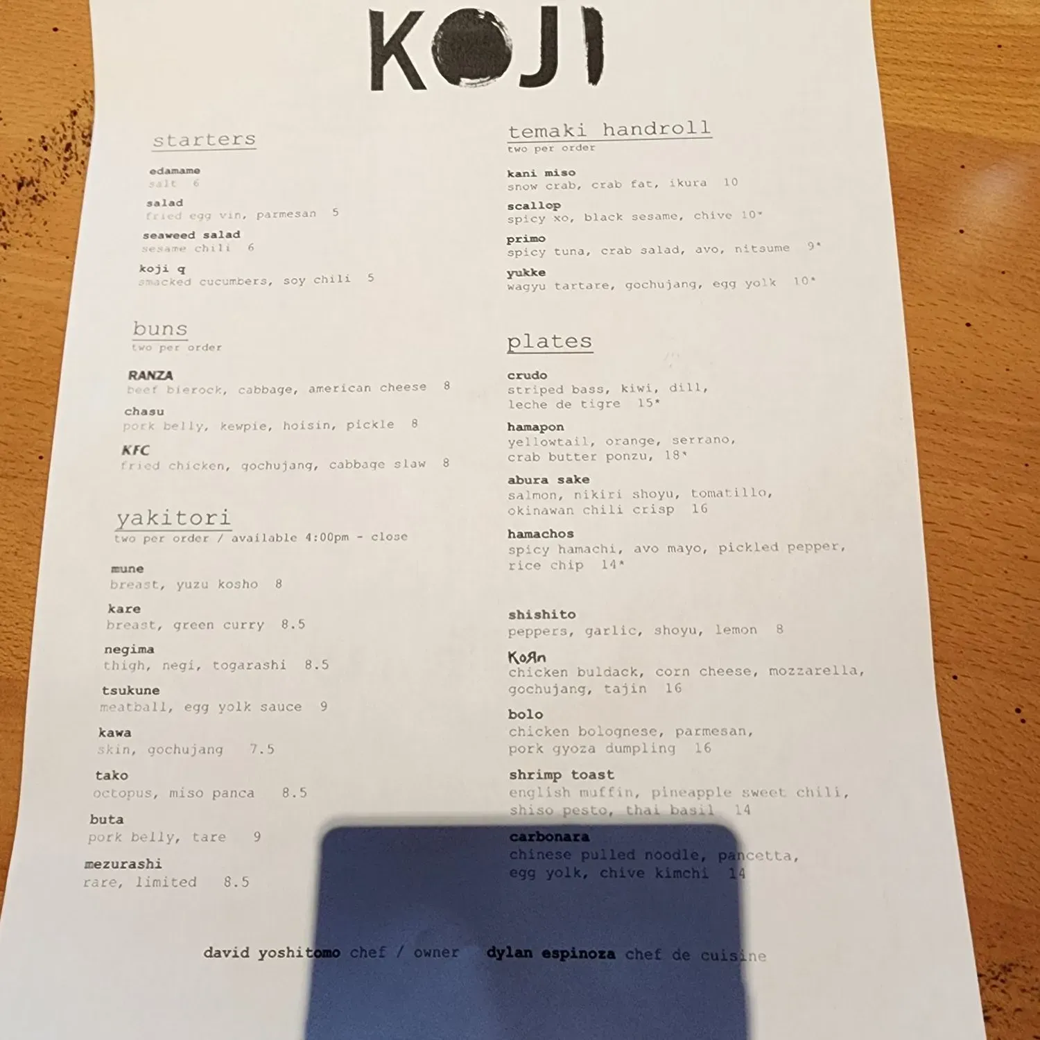 Menu 3