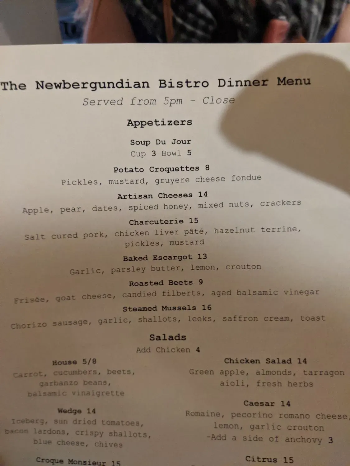 Menu 6