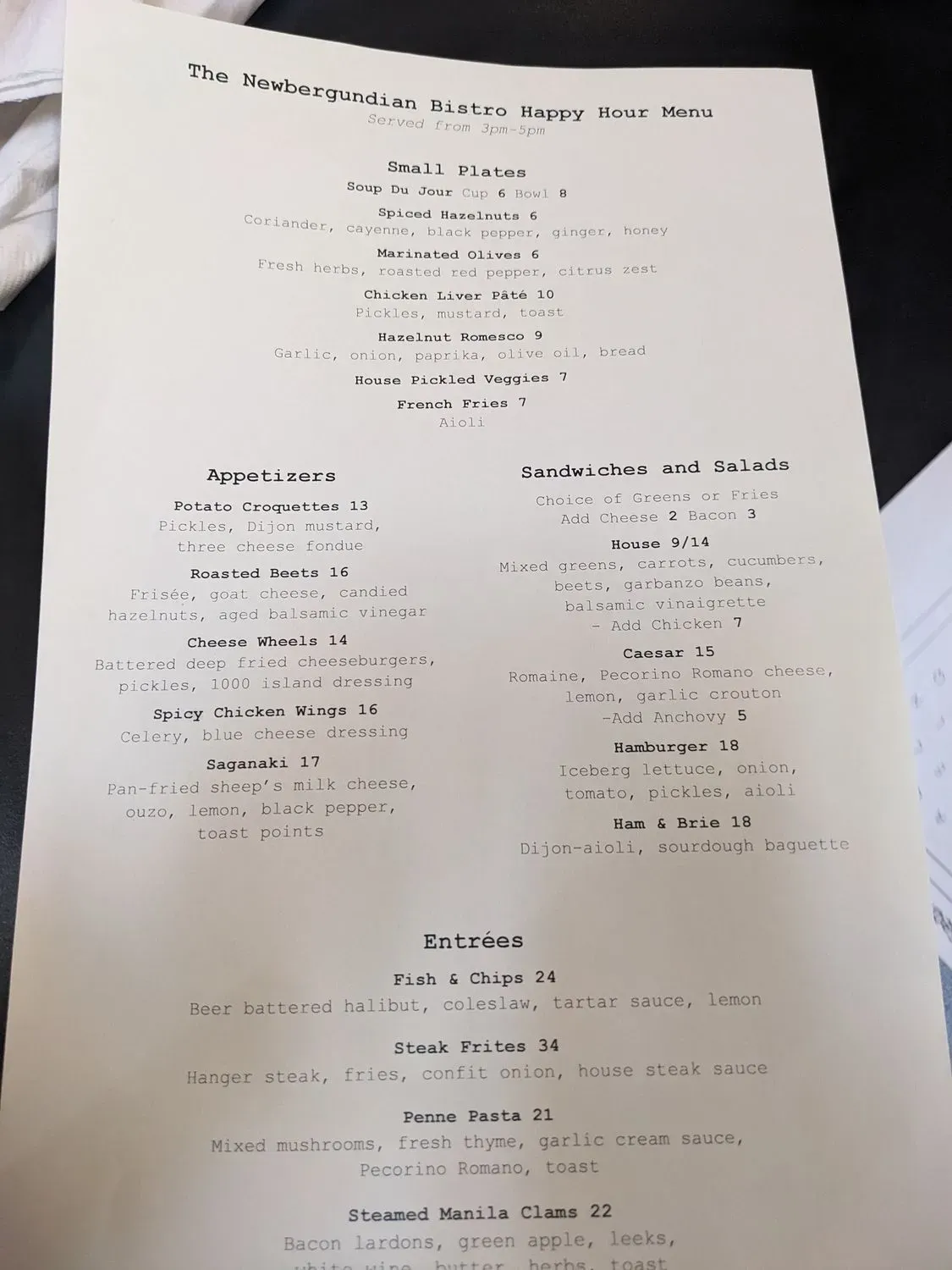 Menu 4