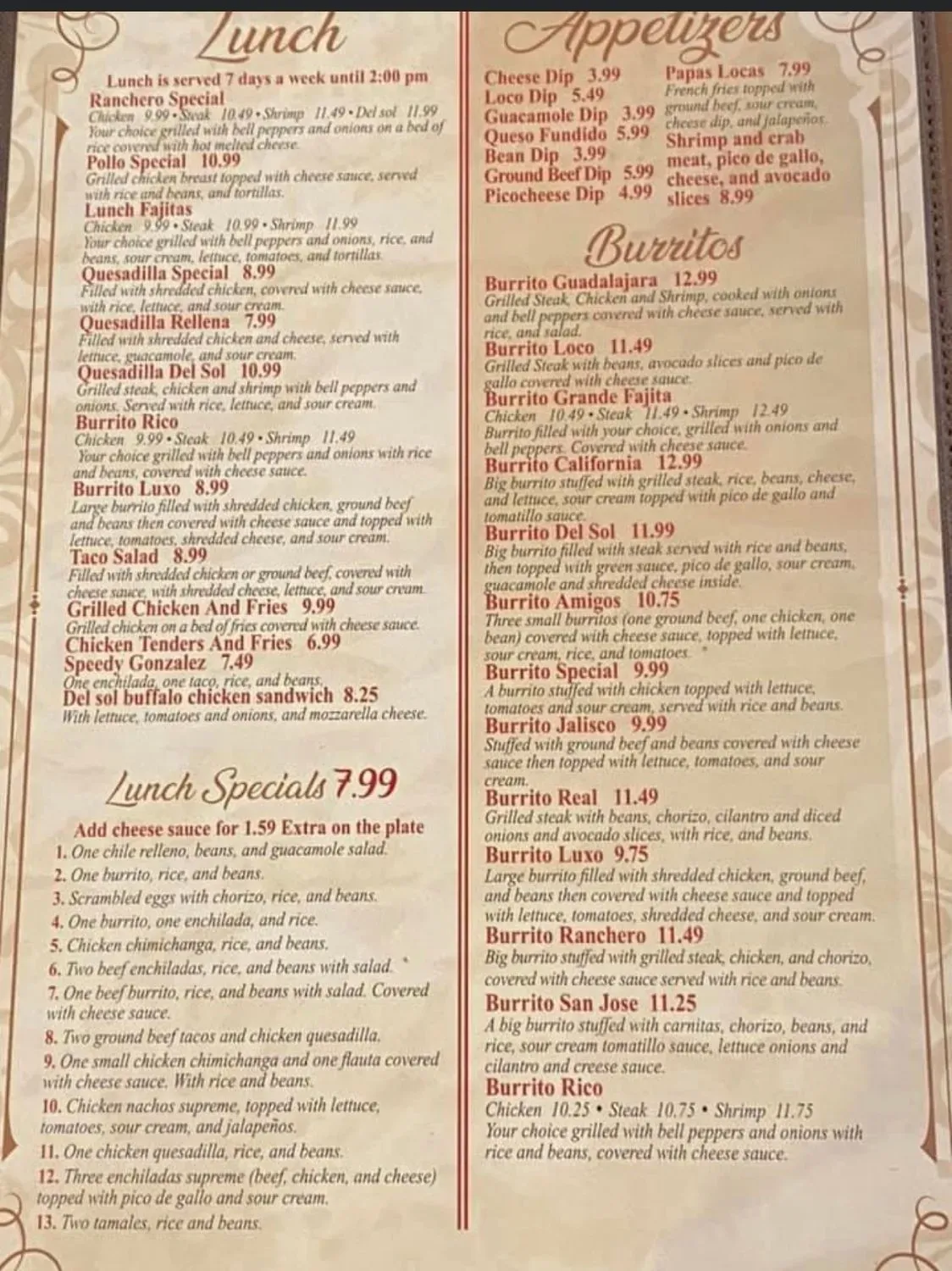 Menu 2