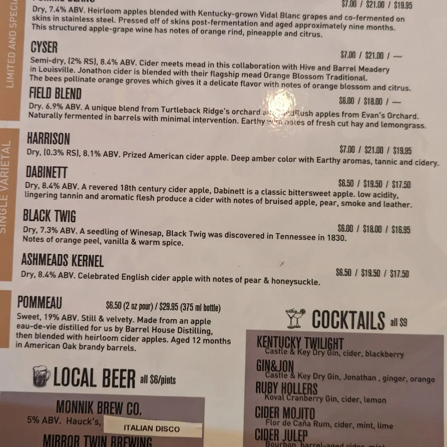 Menu 3