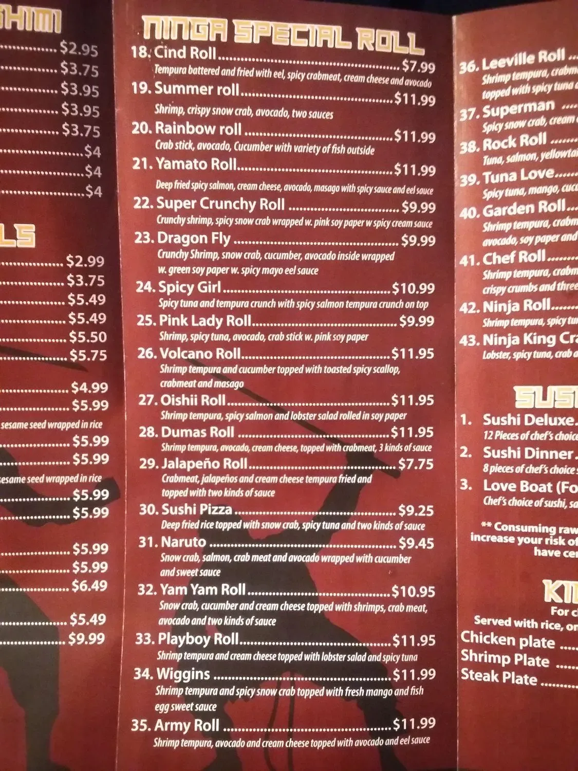 Menu 5