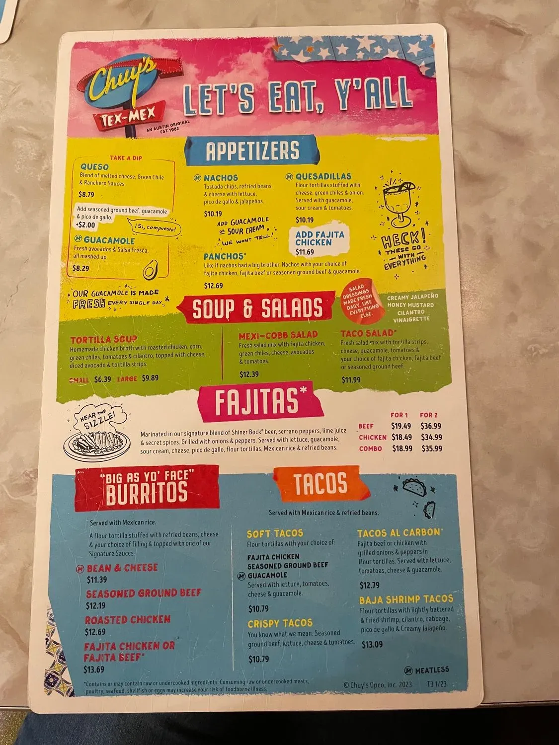 Menu 5