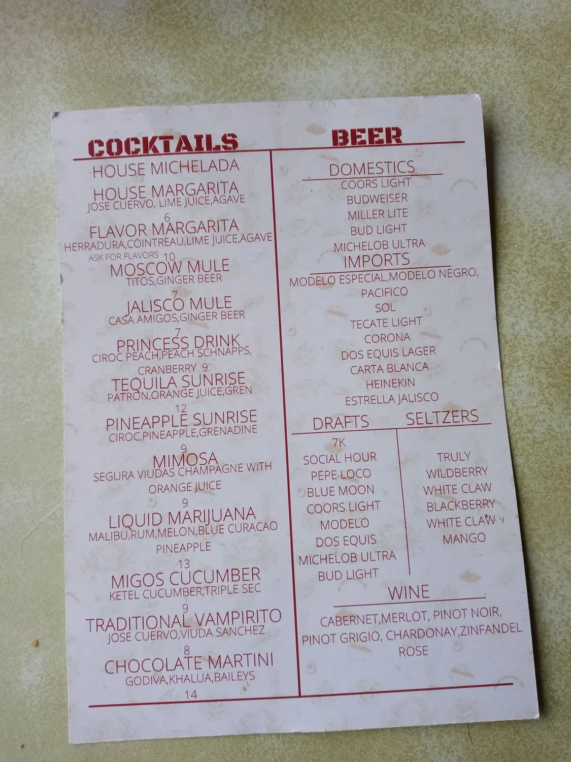 Menu 4