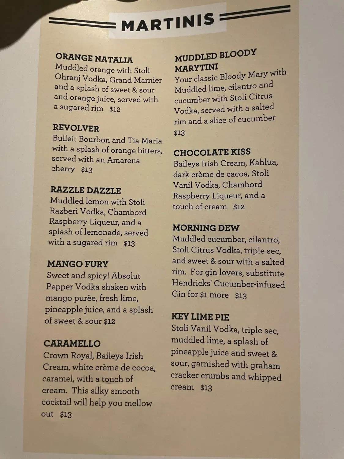 Menu 5