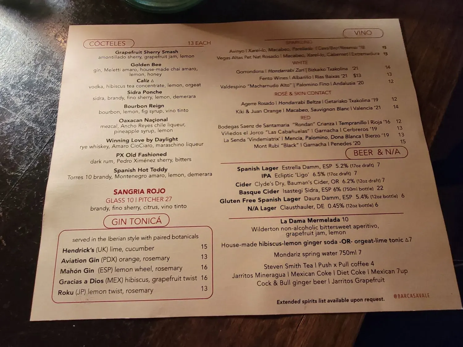 Menu 5