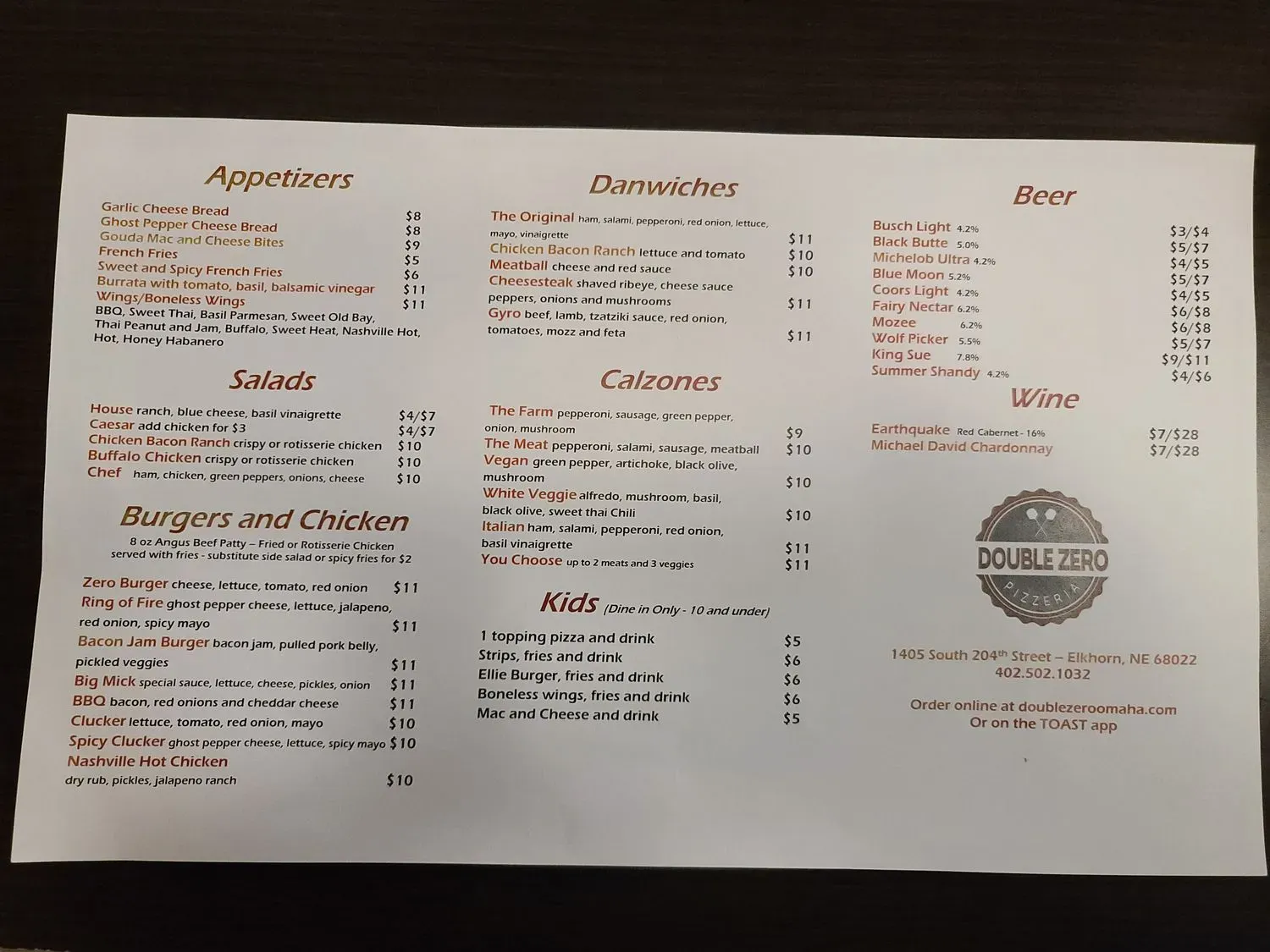 Menu 3