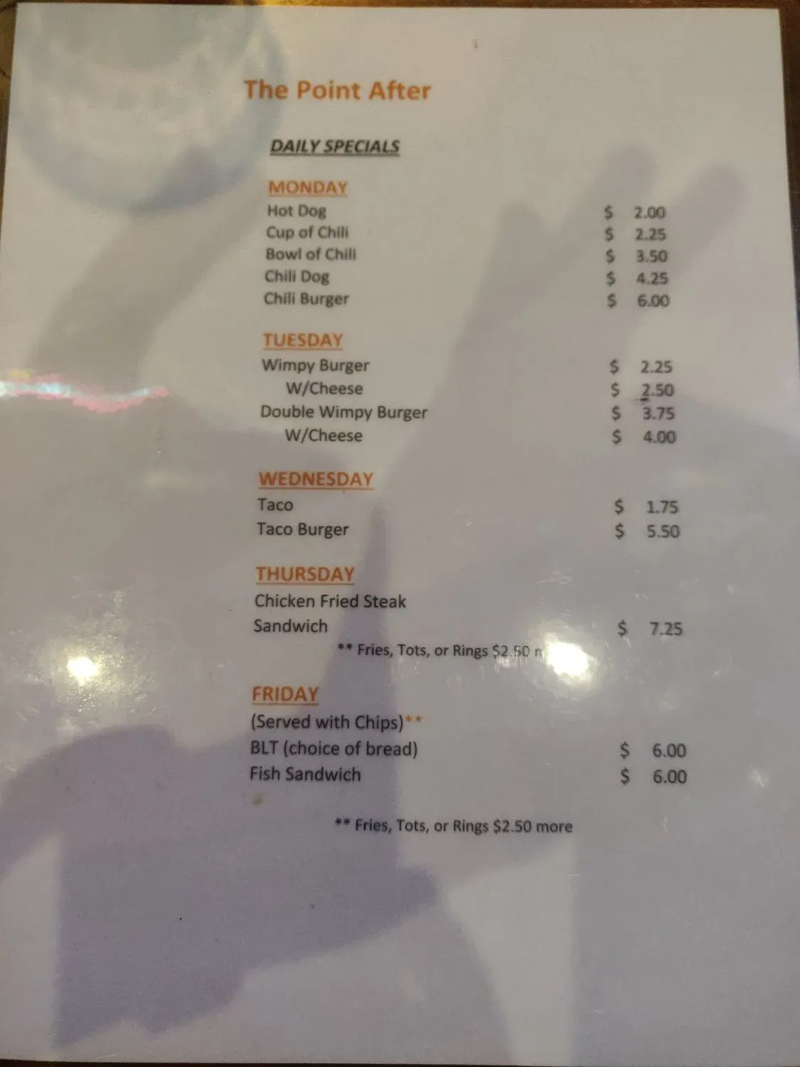 Menu 2