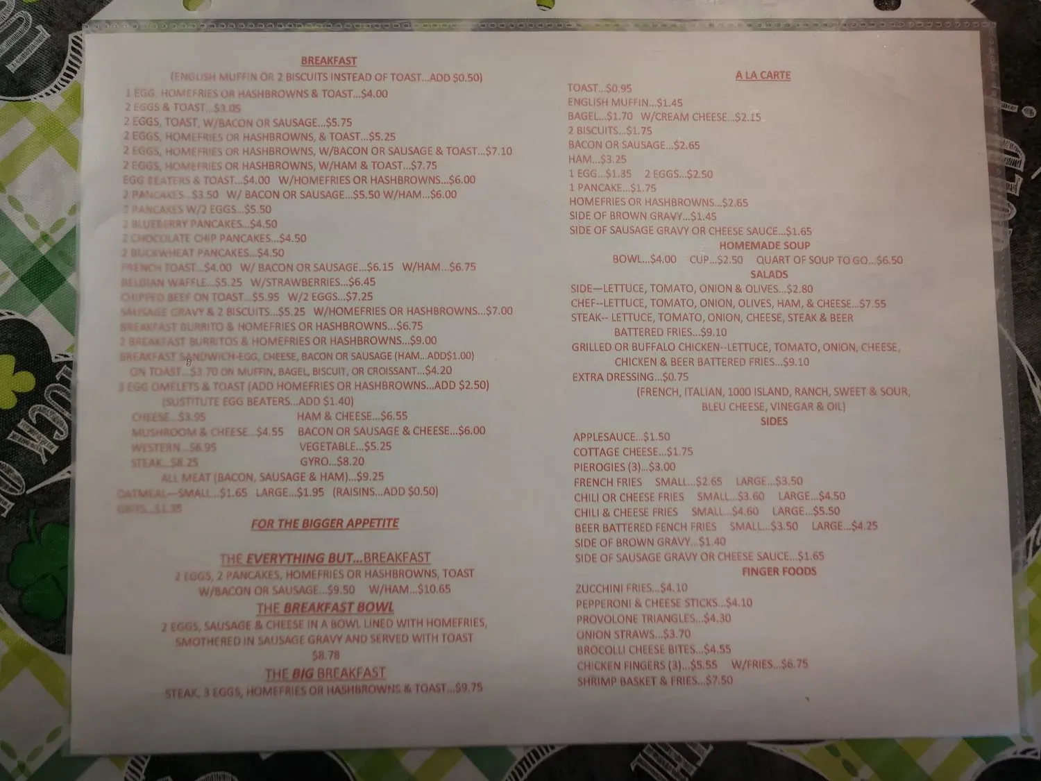 Menu 3