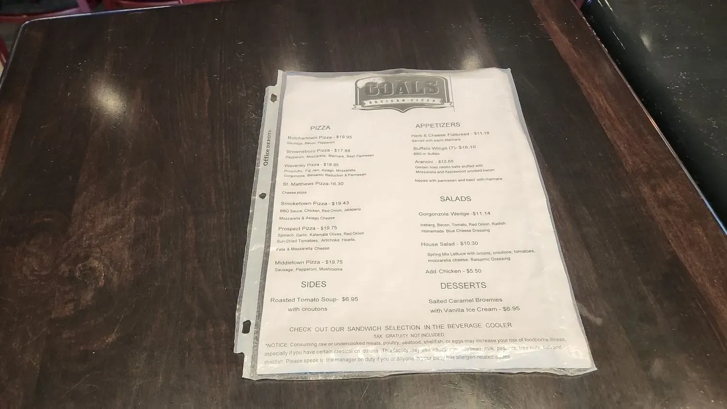 Menu 4