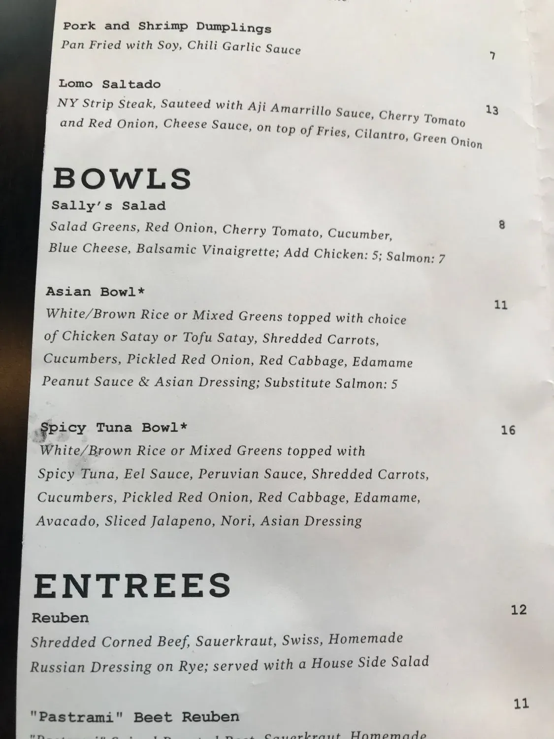 Menu 4