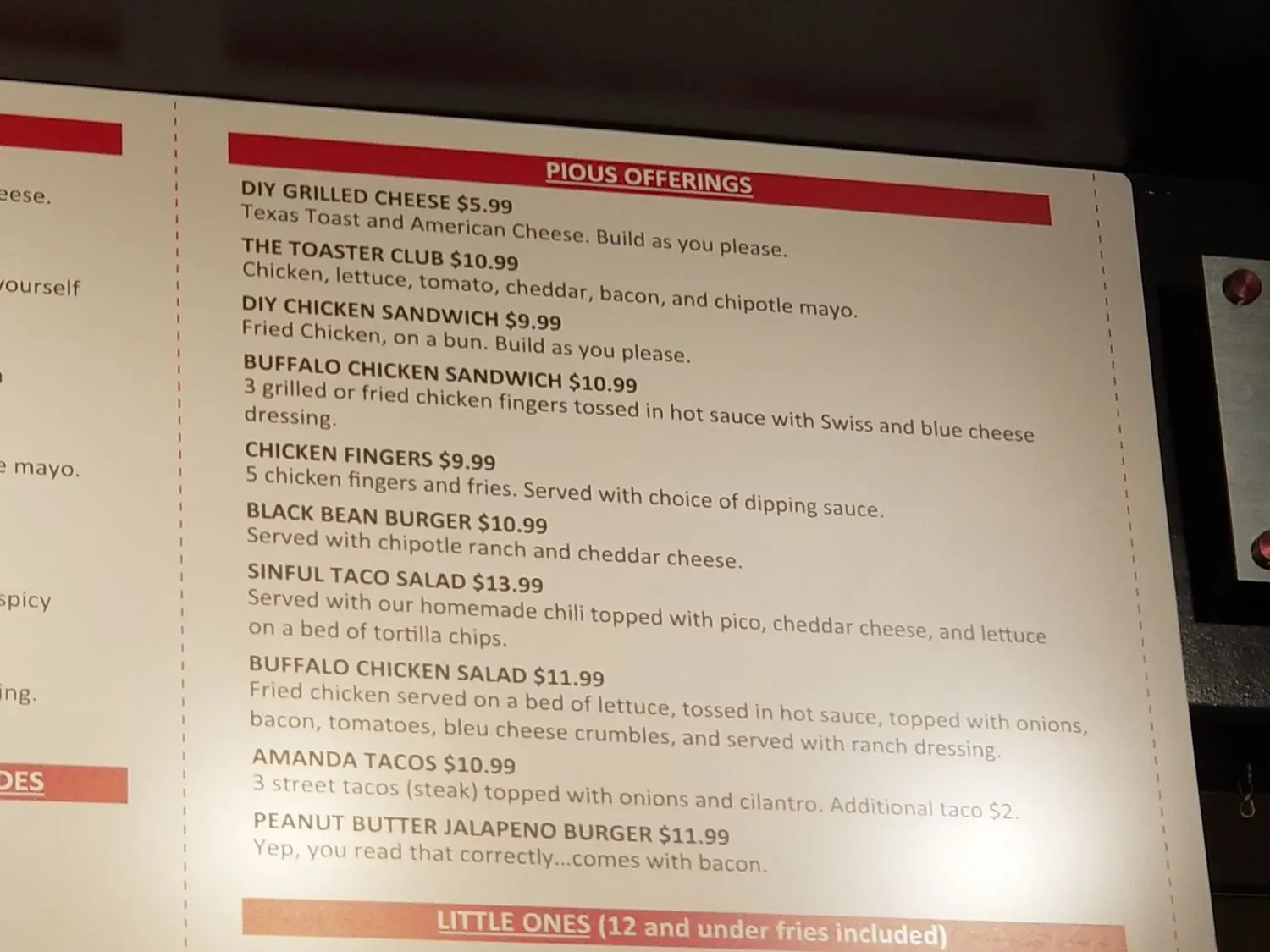 Menu 5