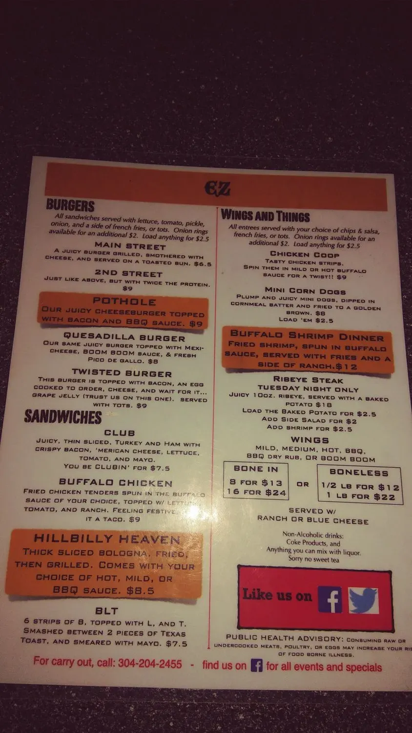 Menu 6