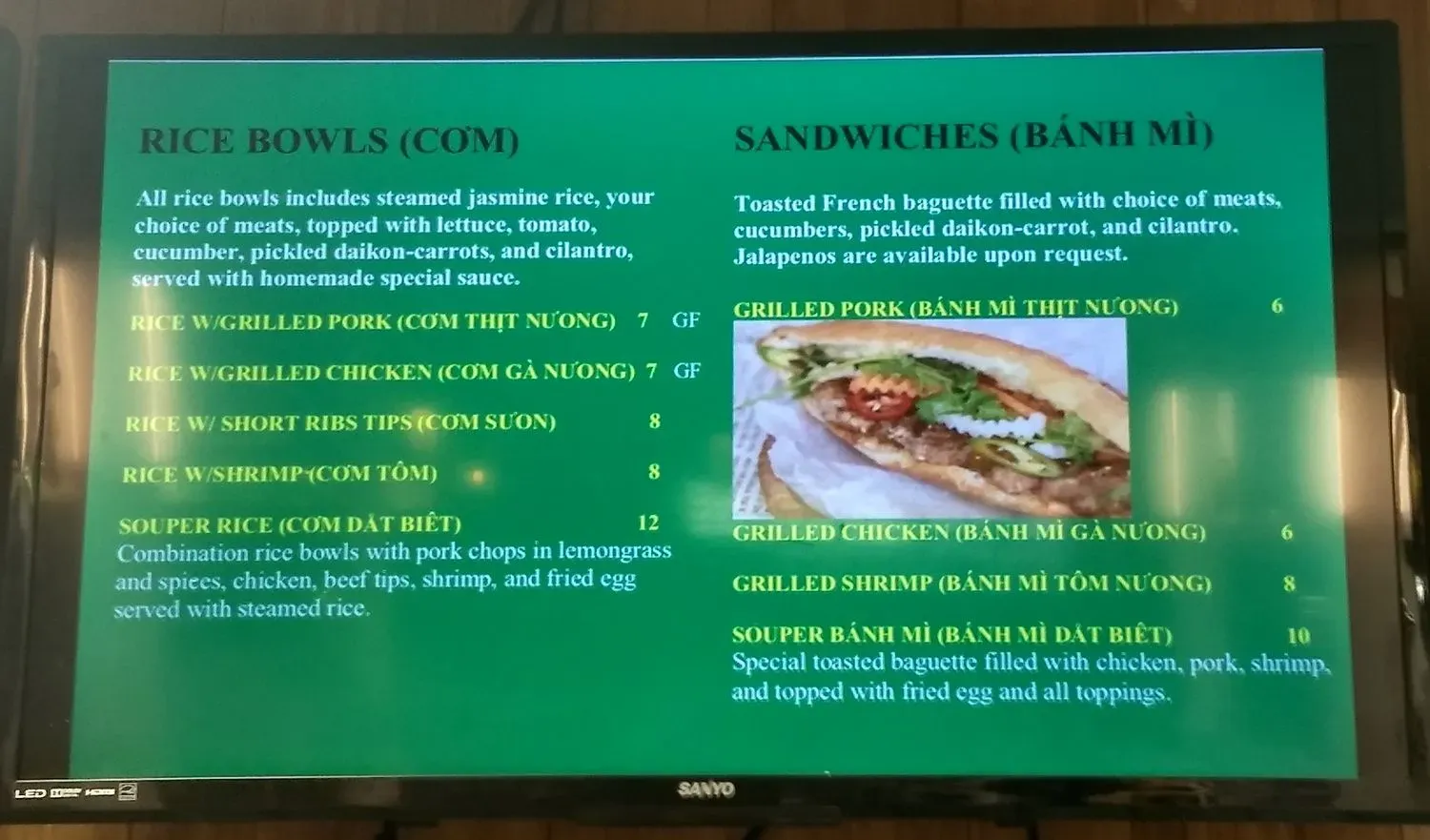 Menu 2