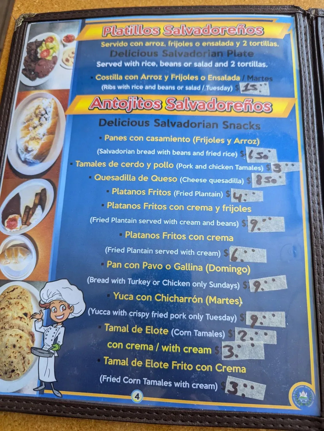 Menu 4