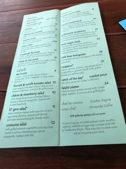 Menu 6