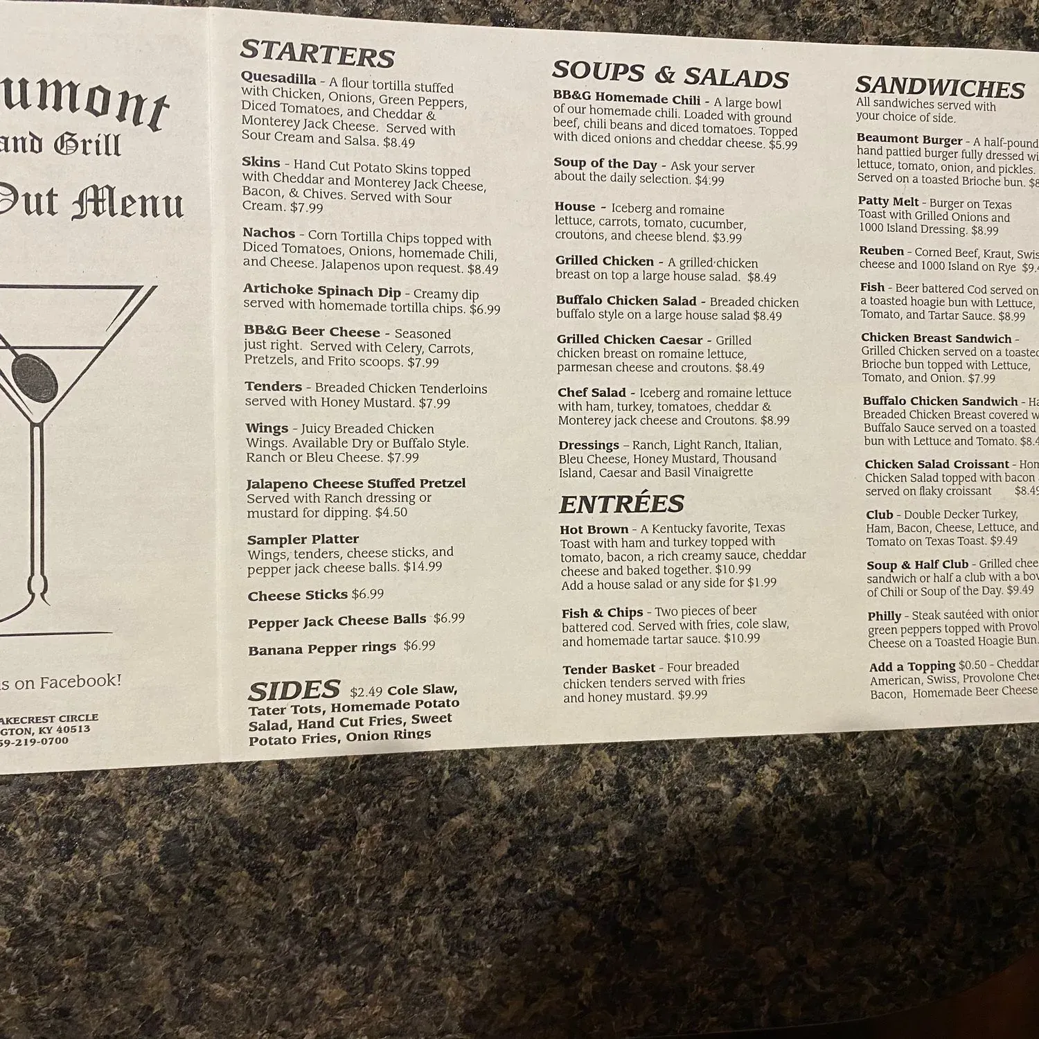 Menu 1