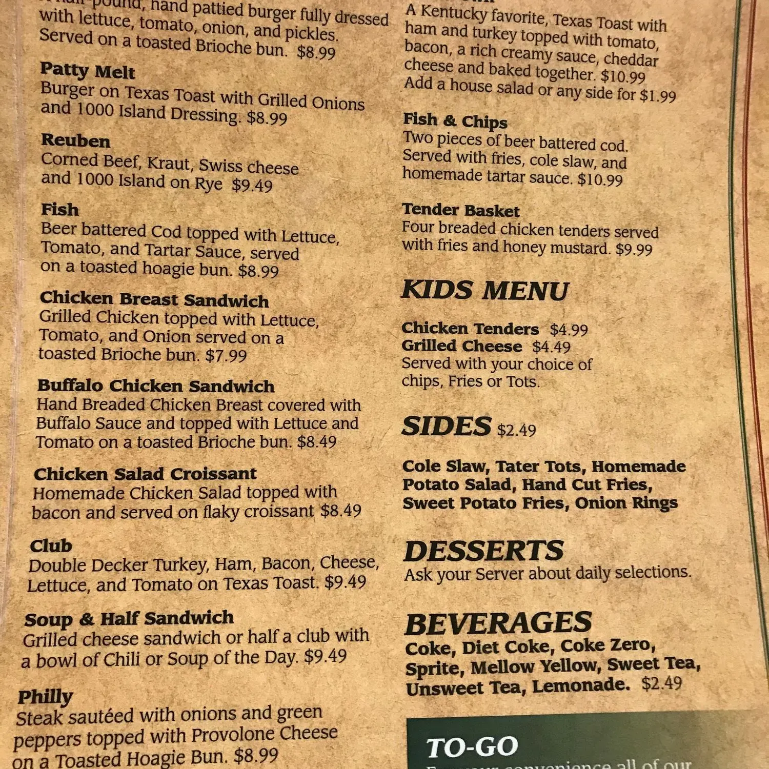 Menu 2