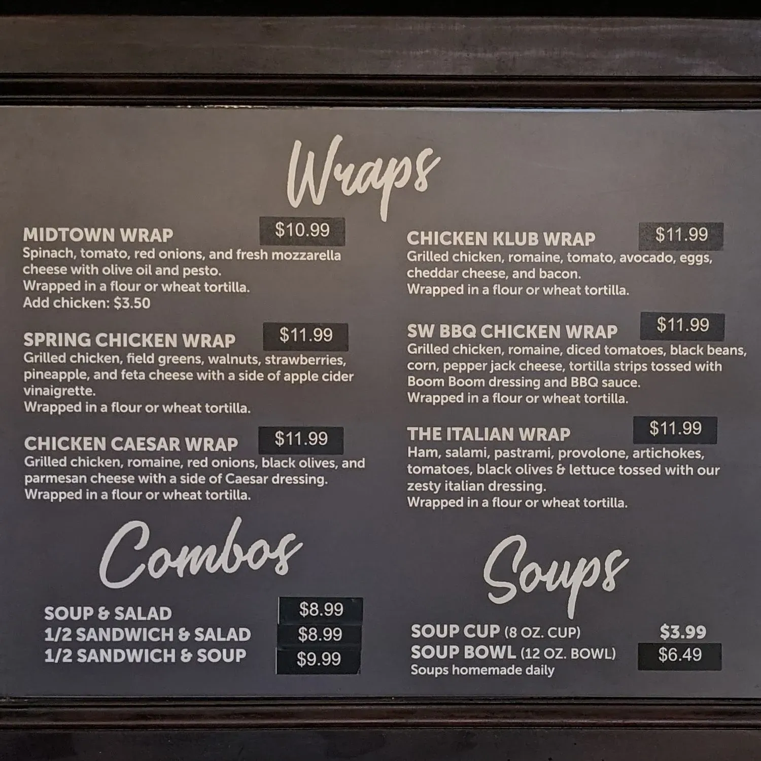 Menu 2