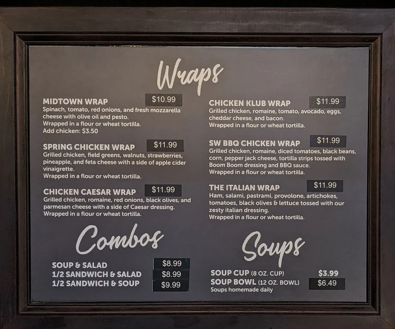 Menu 2