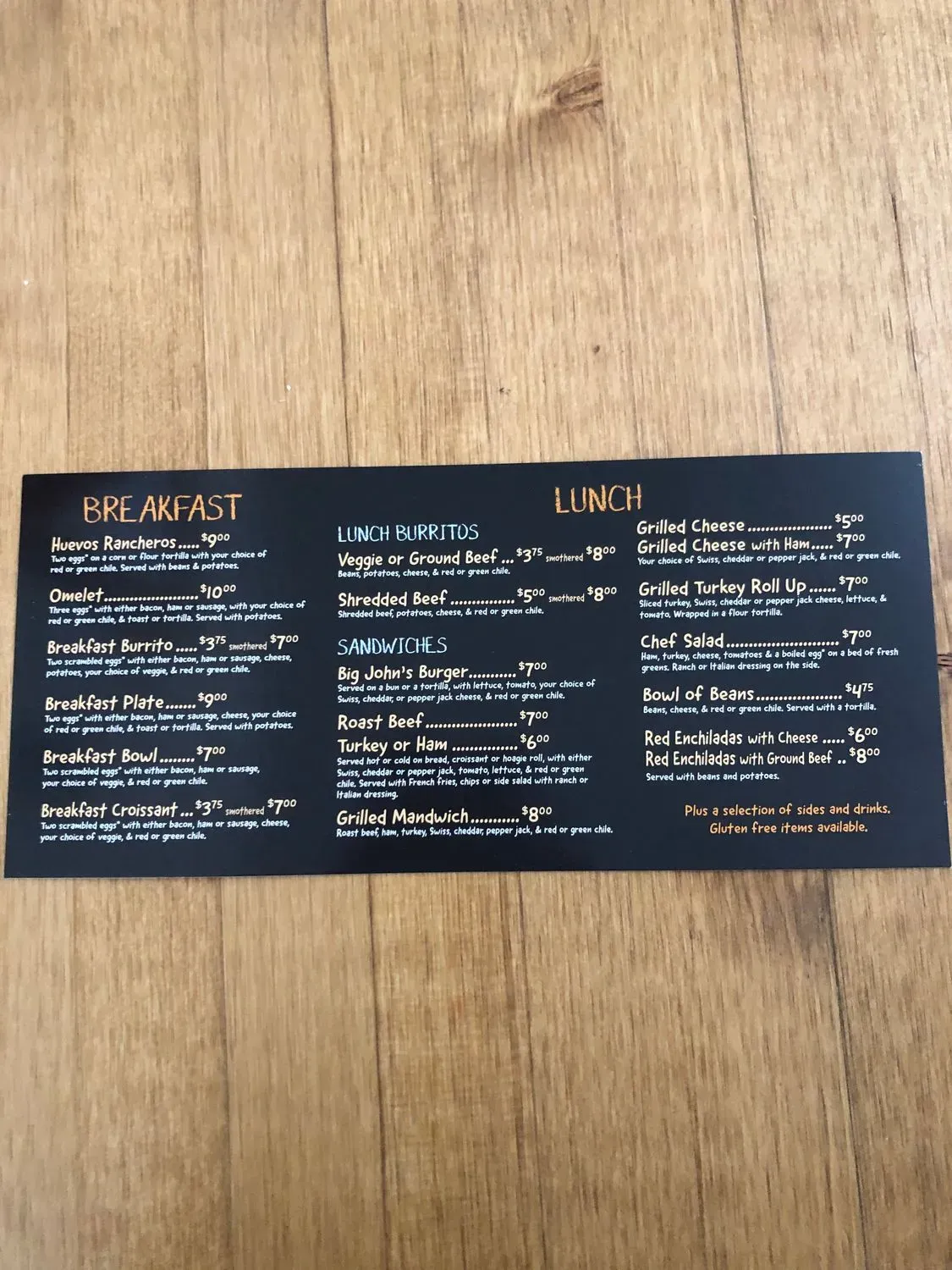 Menu 1