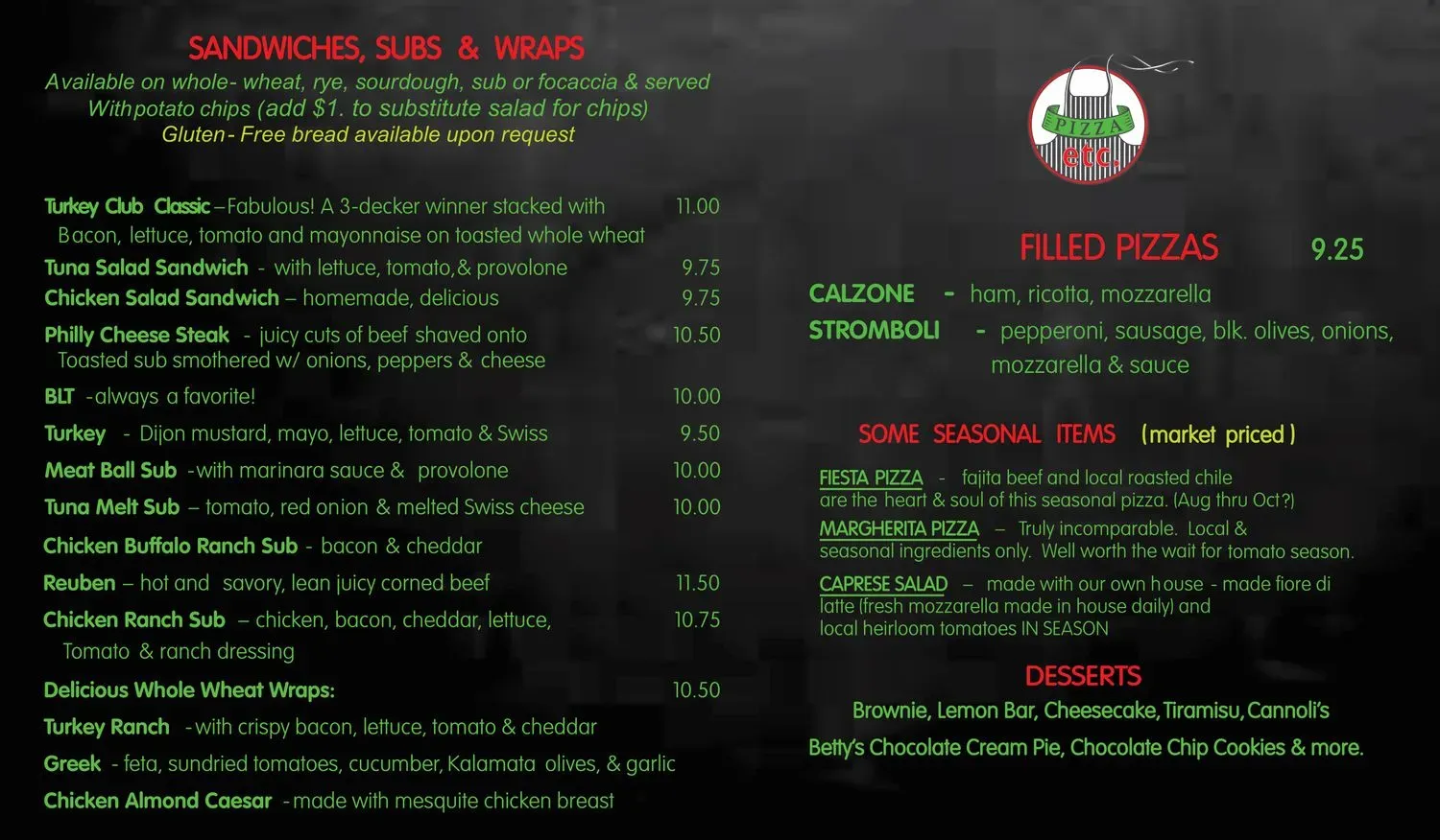 Menu 1