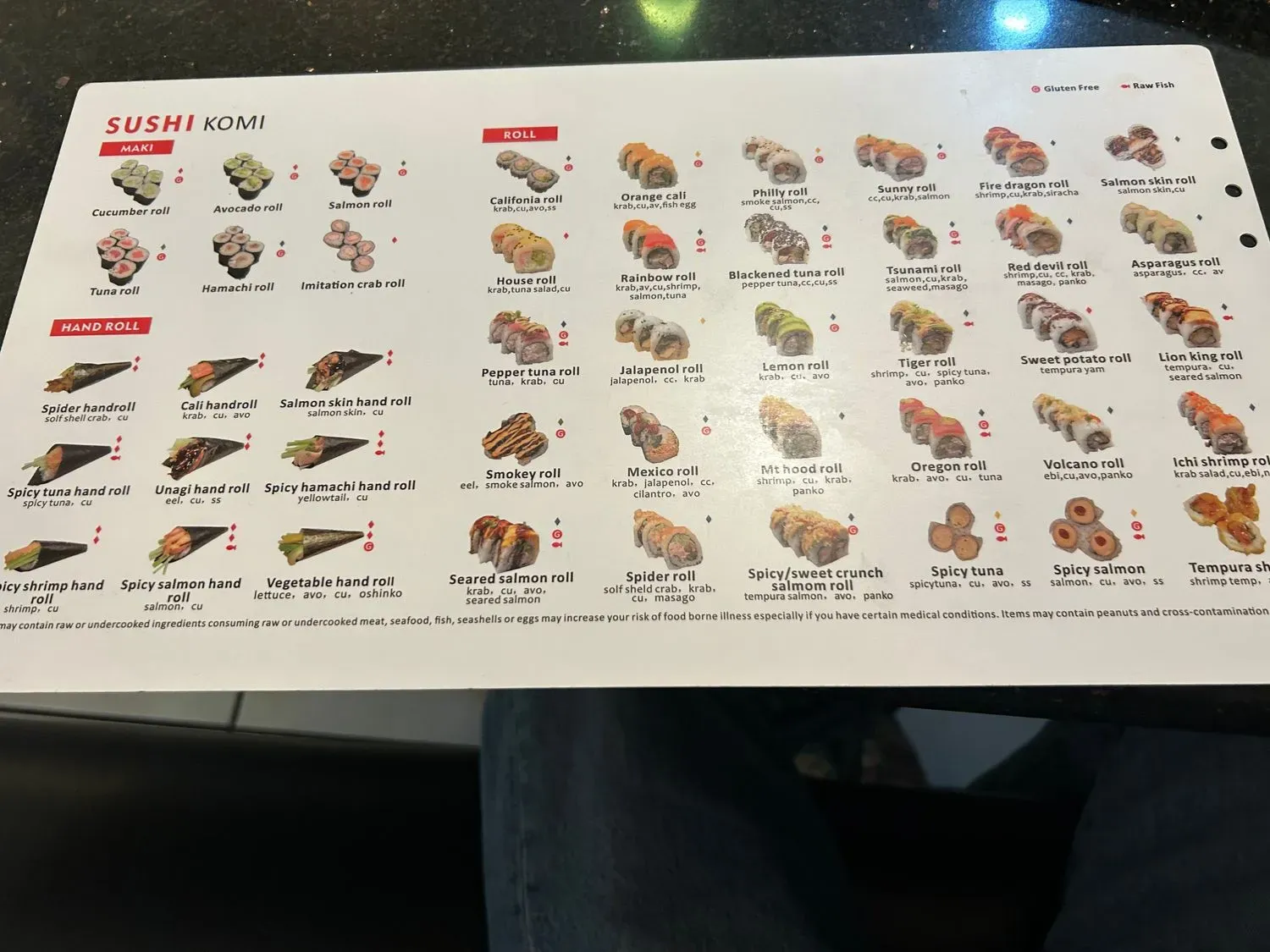 Menu 5