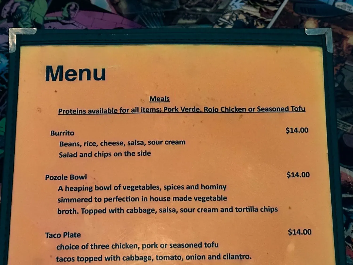 Menu 5