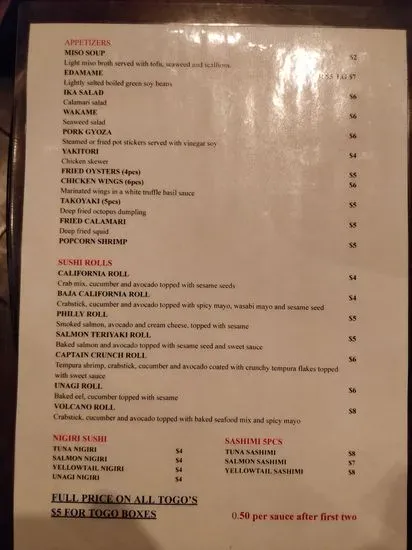 Menu 5