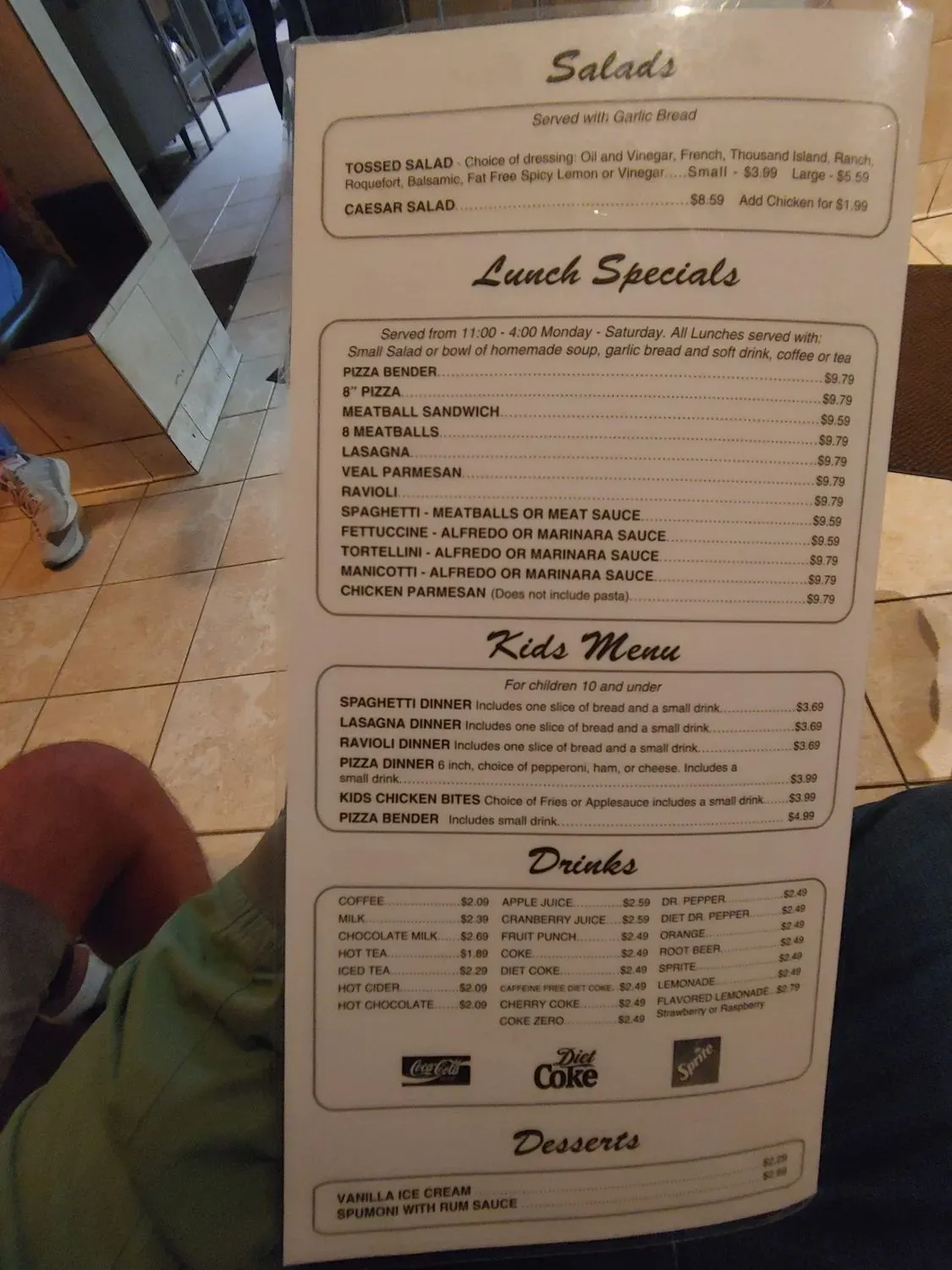 Menu 4