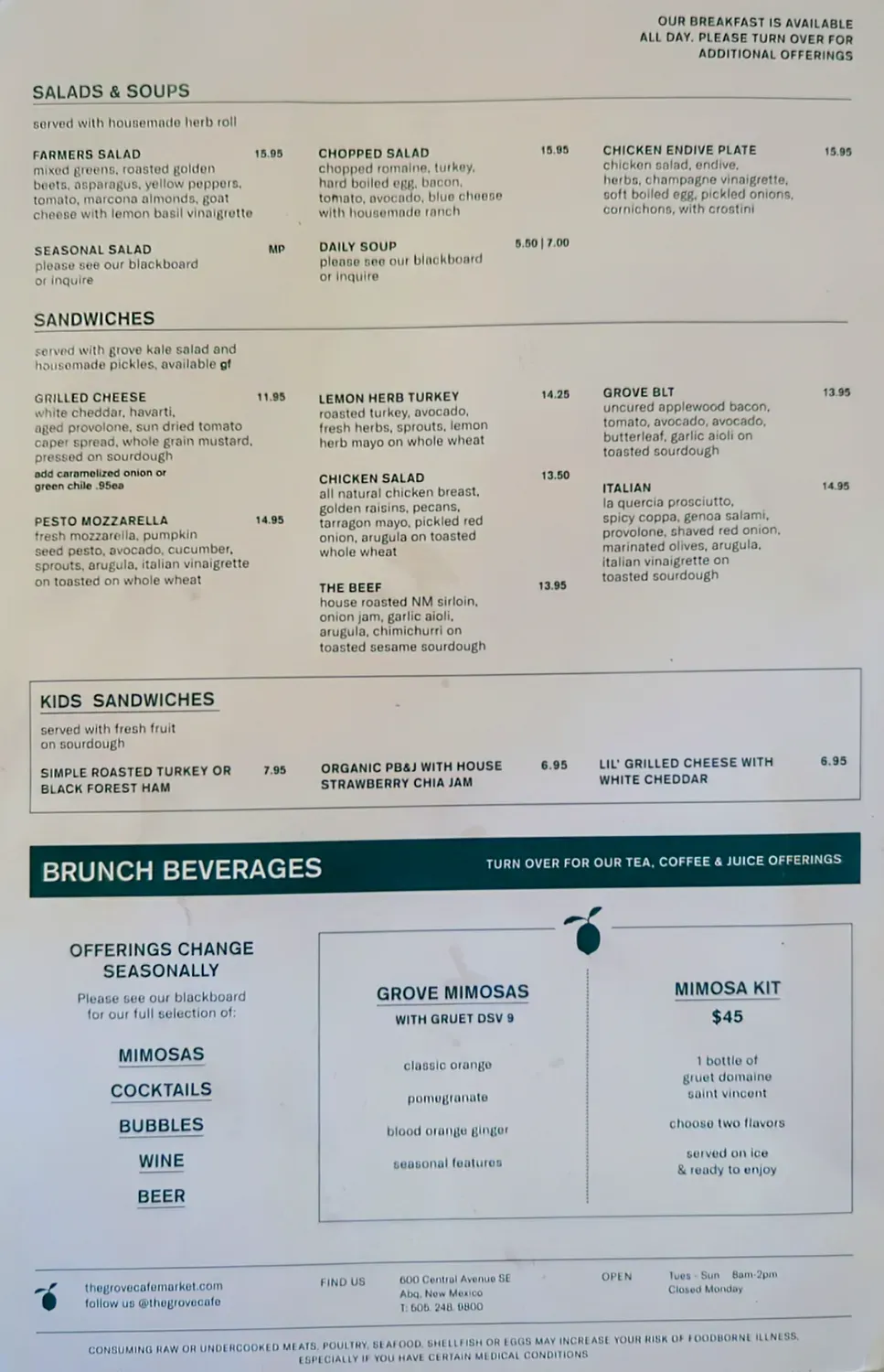 Menu 4