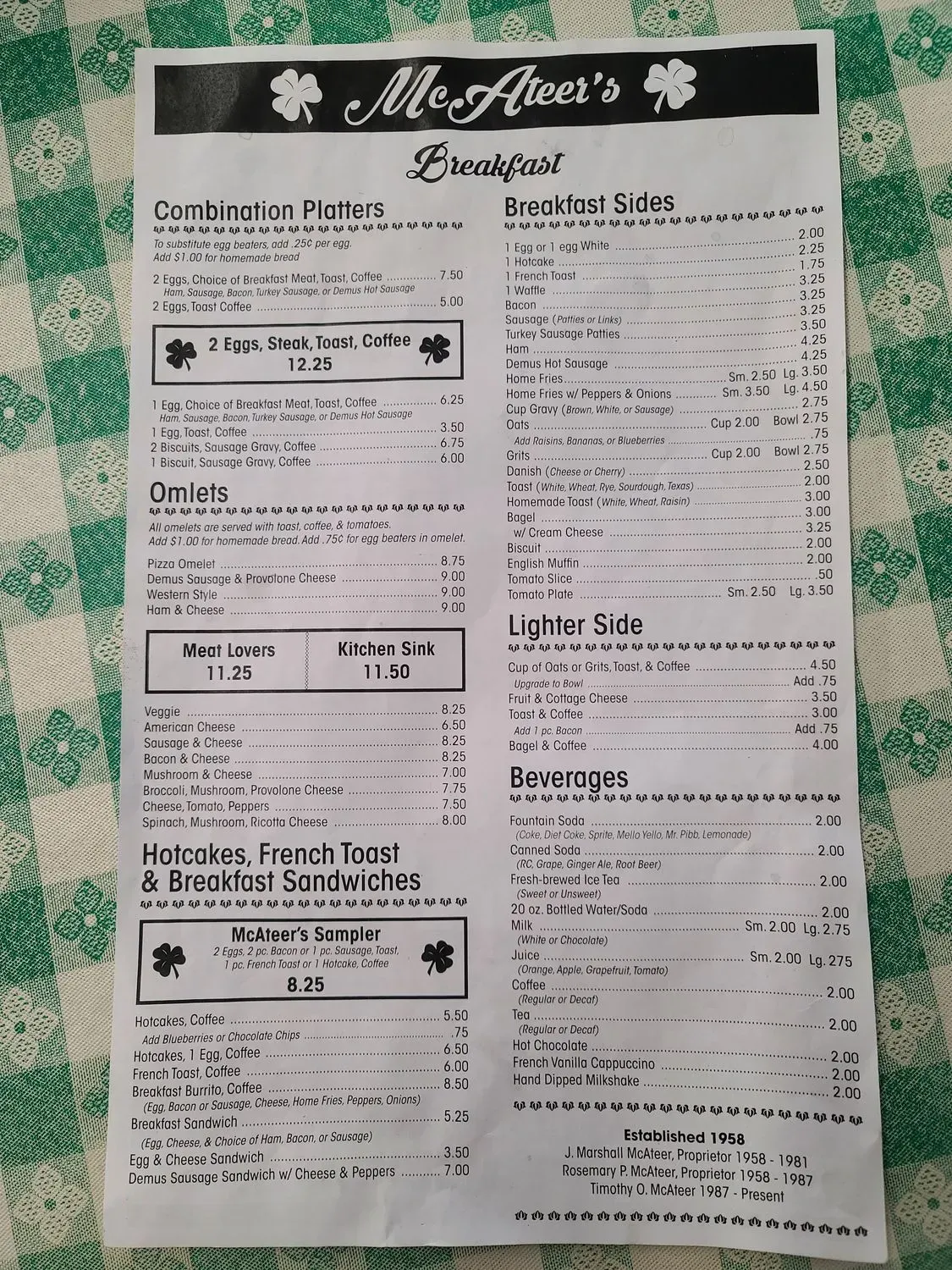 Menu 2