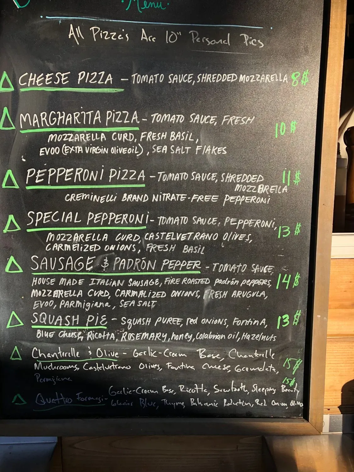 Boone Dog Pizza Menu - Updated October 2025