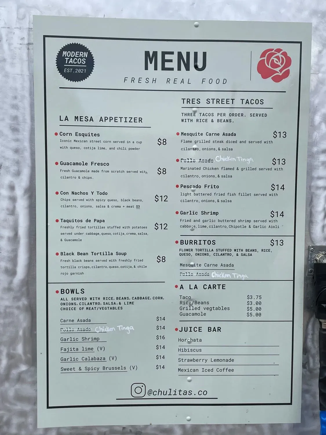 Boone Dog Pizza Menu - Updated October 2025