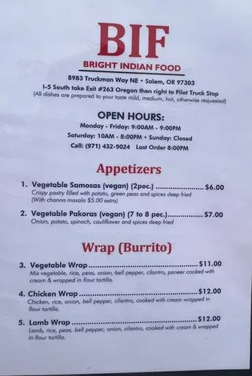 Menu 5