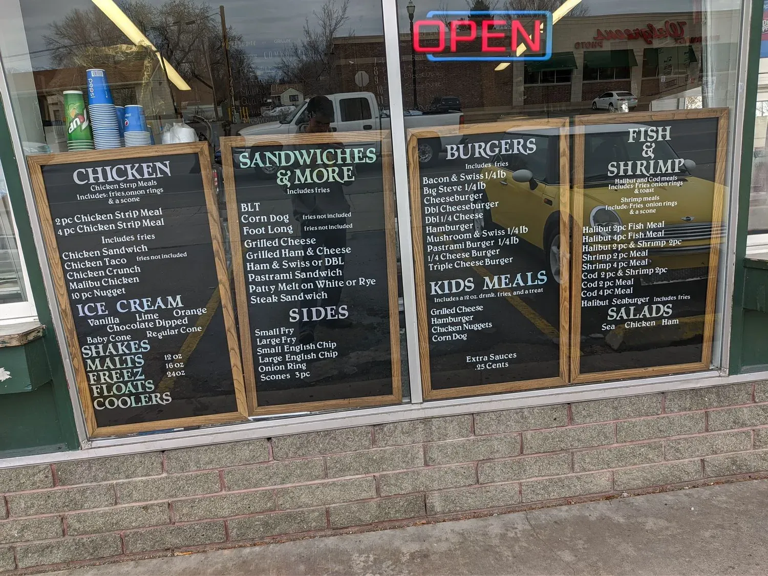 Daley Freez Menu - Updated October 2025