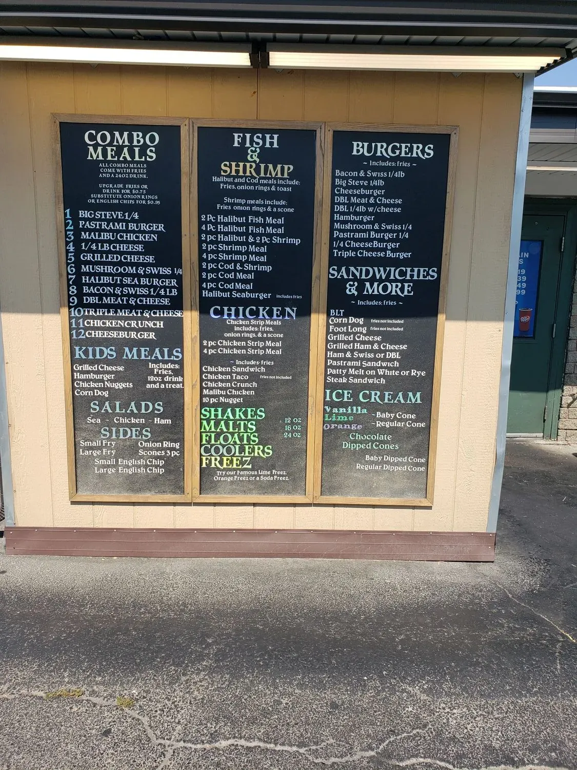 Daley Freez Menu - Updated October 2025