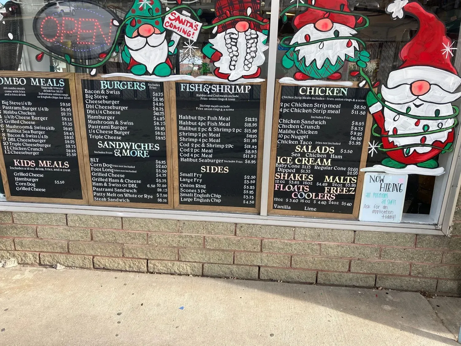 Daley Freez Menu - Updated October 2025