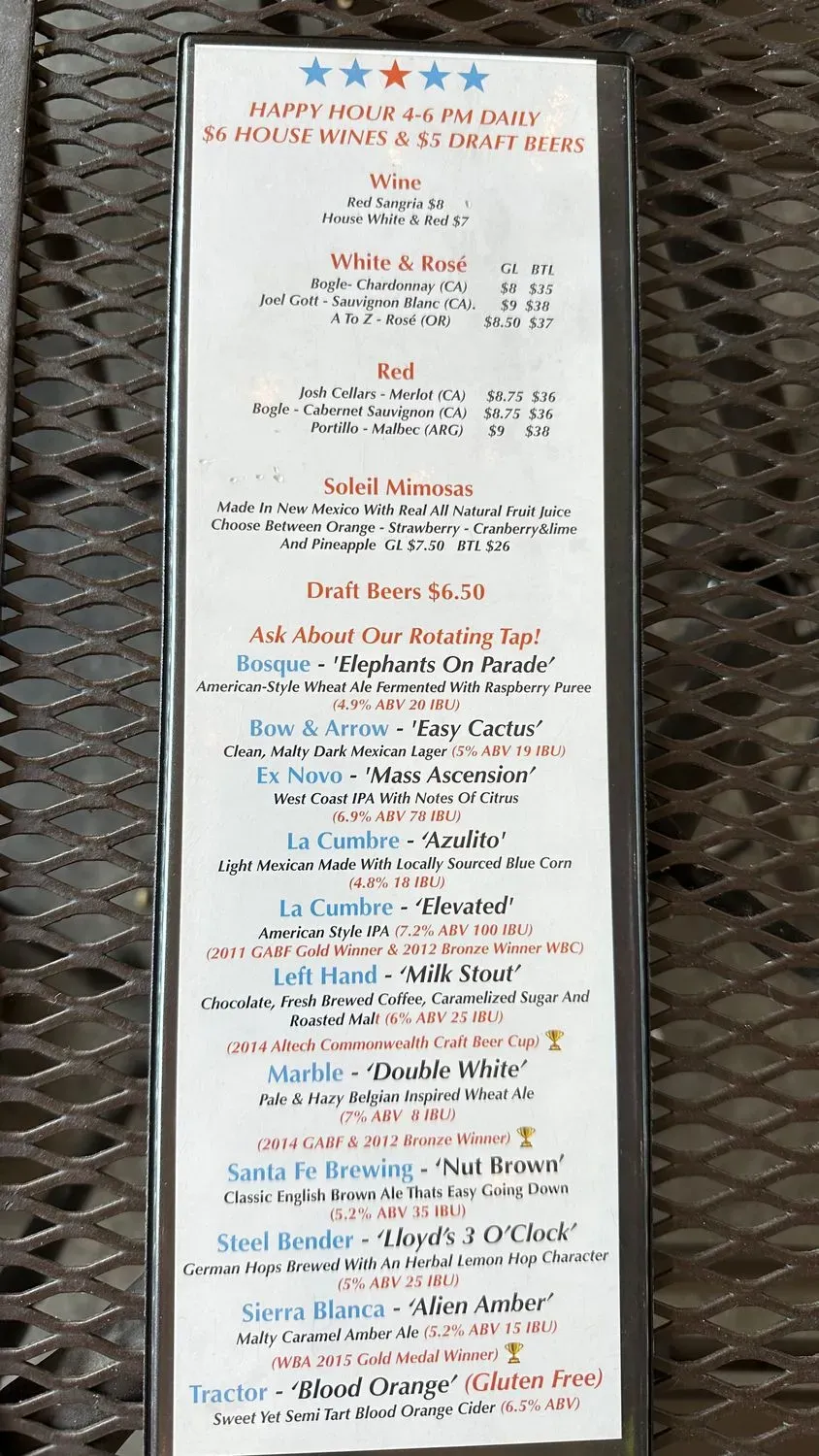 Menu 6