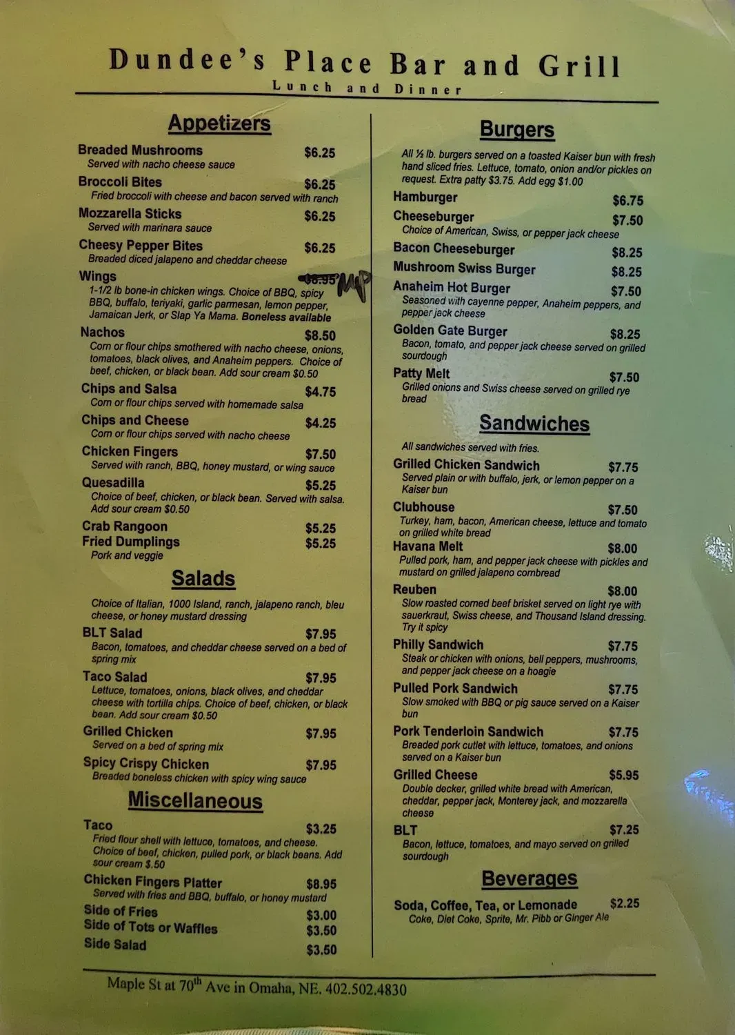 Menu 2