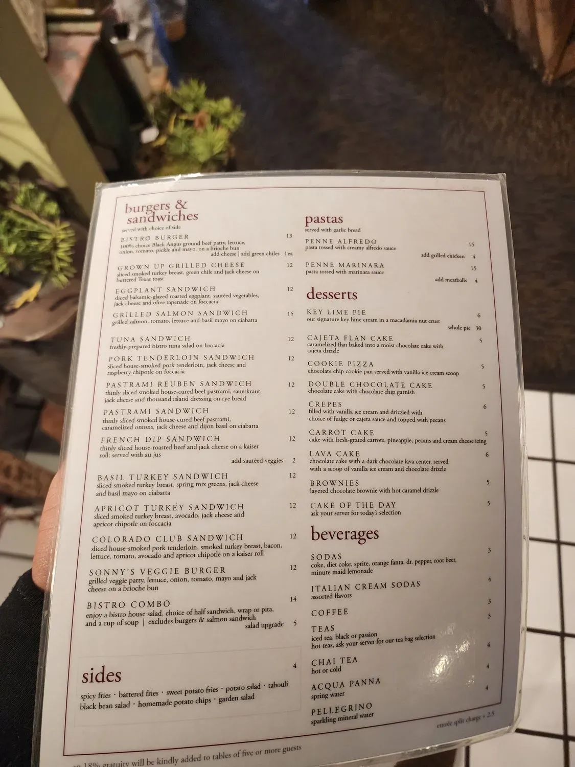 Menu 3