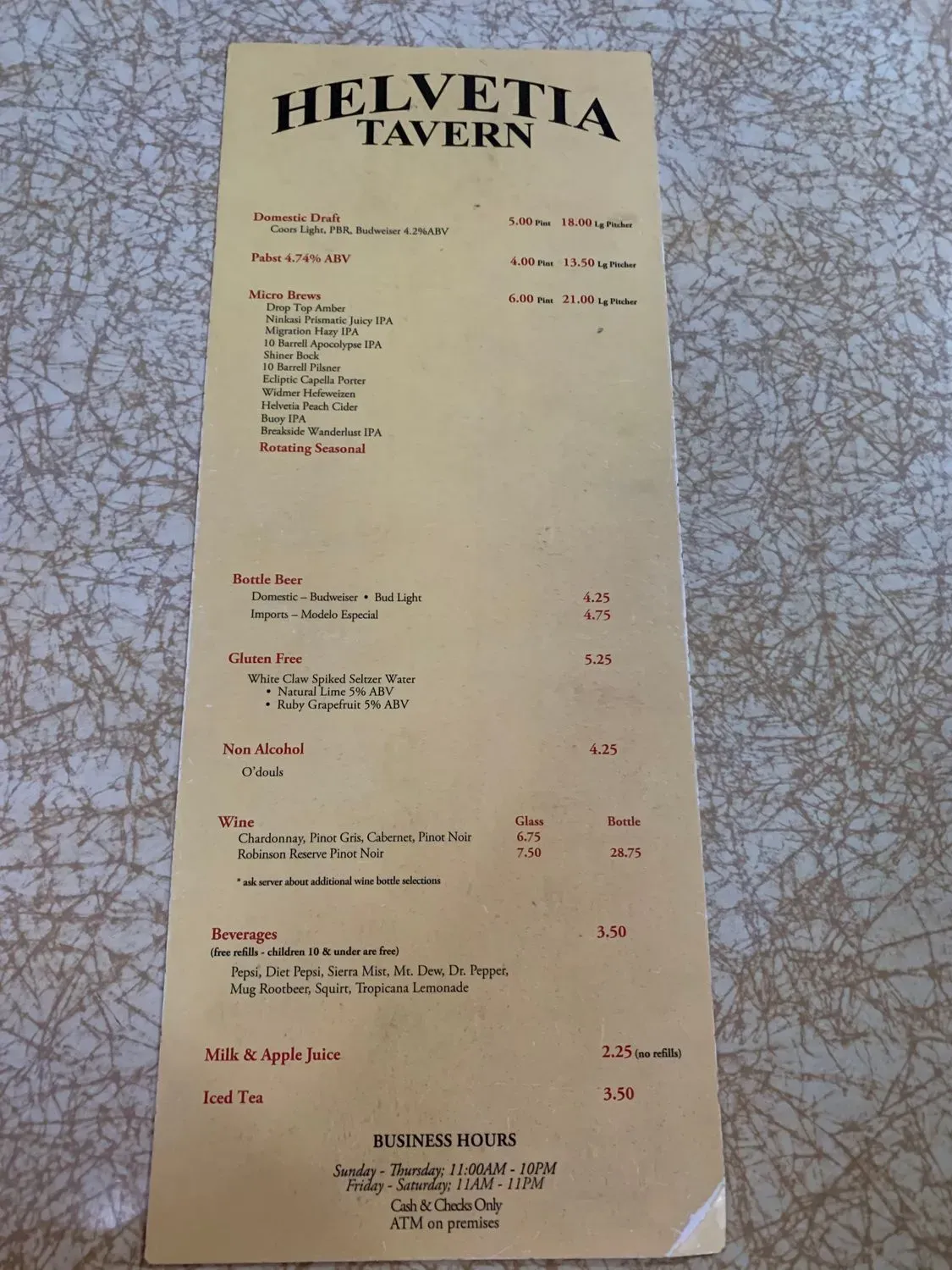 Menu 2