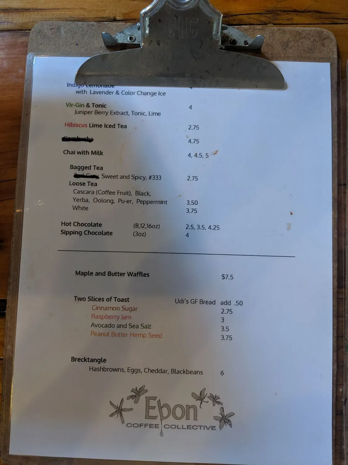 Menu 5