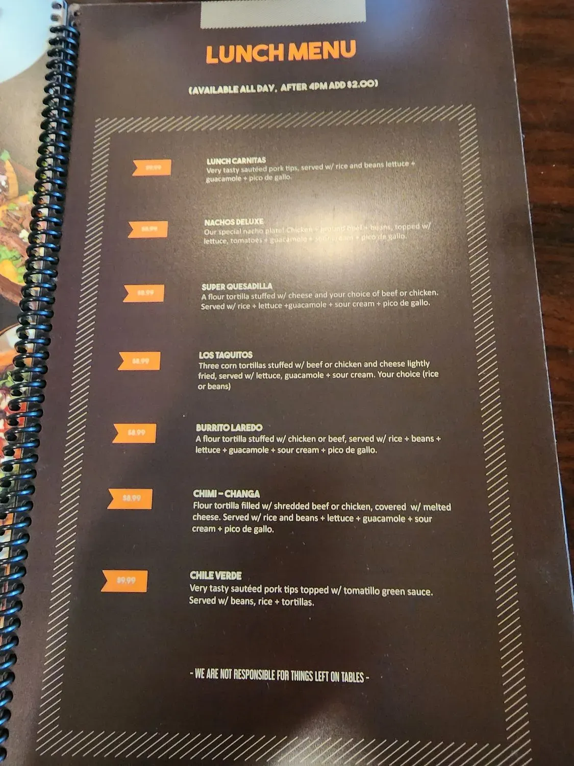 Menu 5