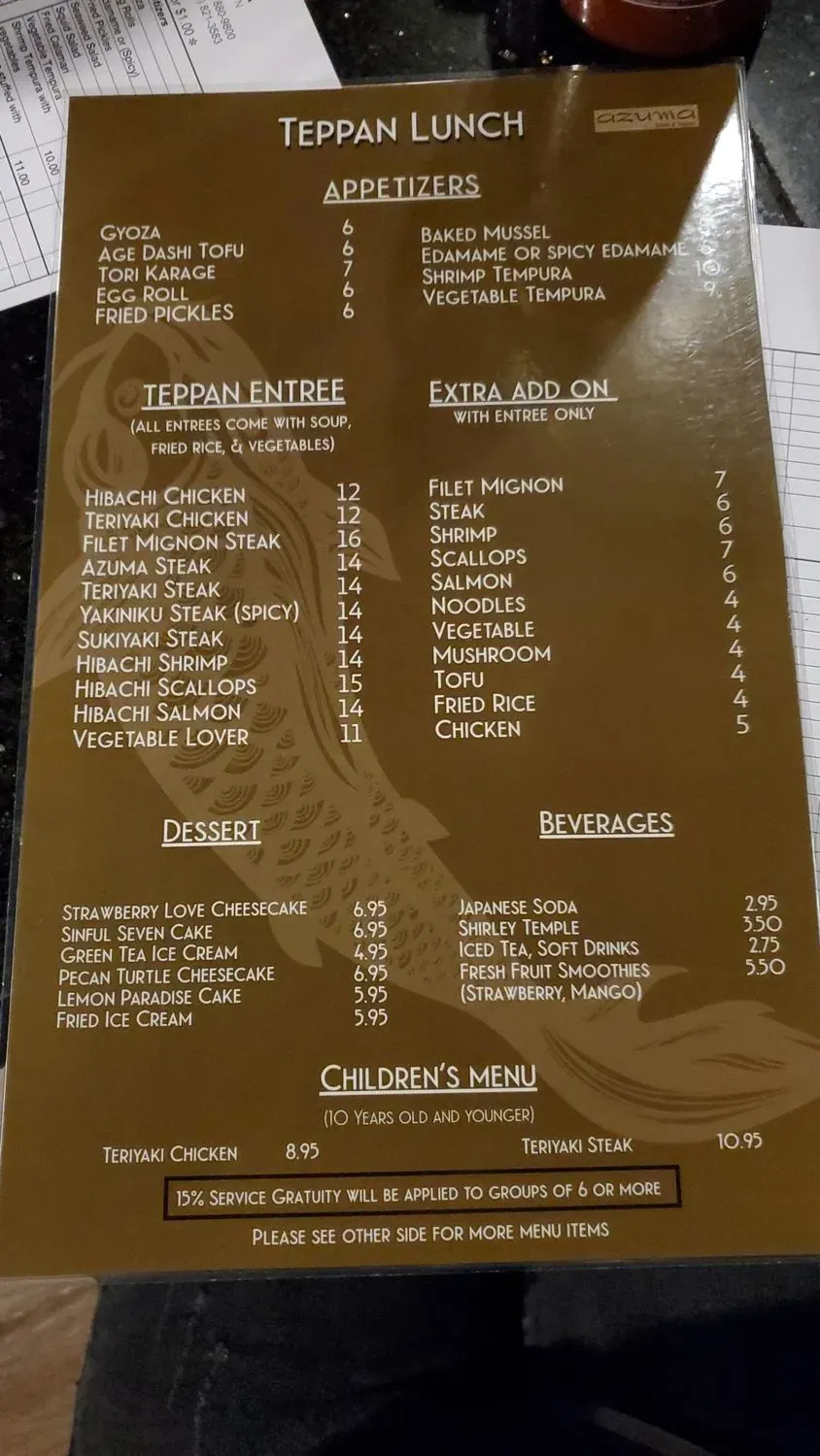 Menu 5