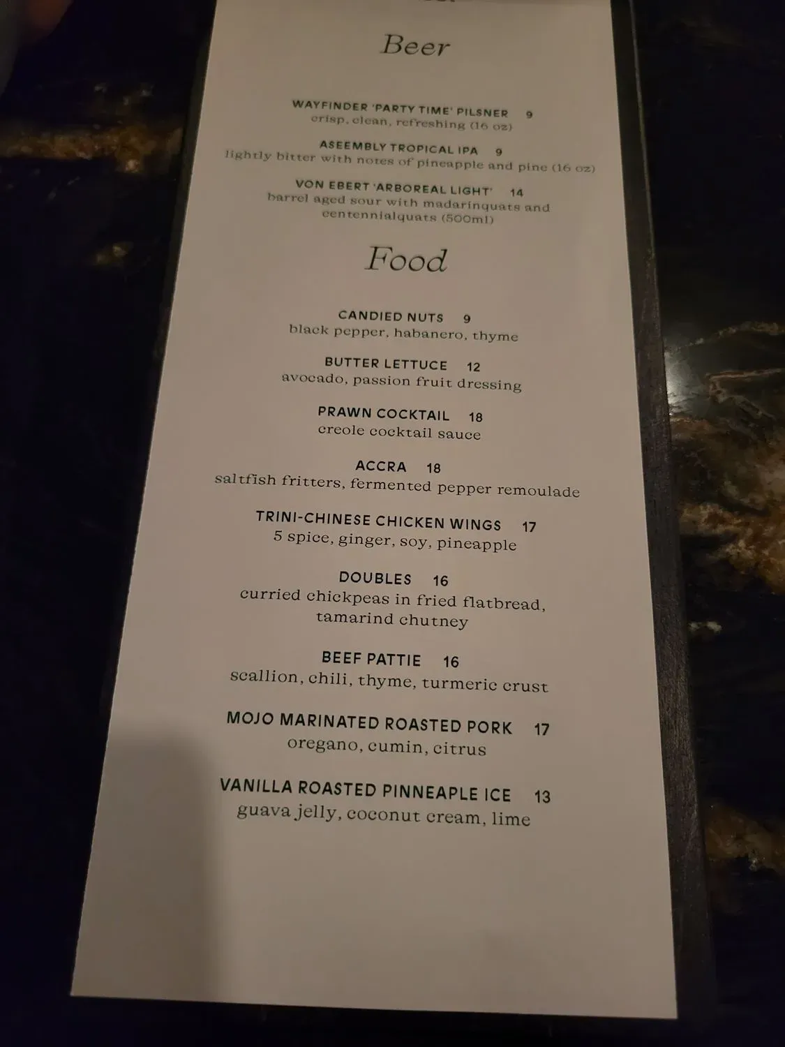 Menu 4