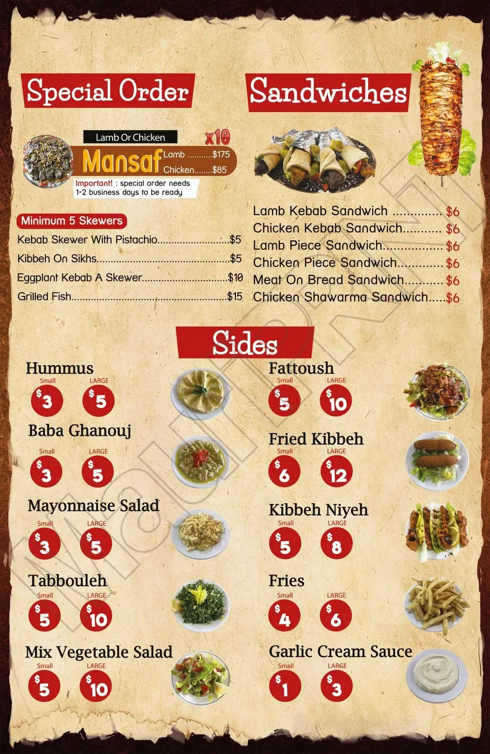 Menu 1