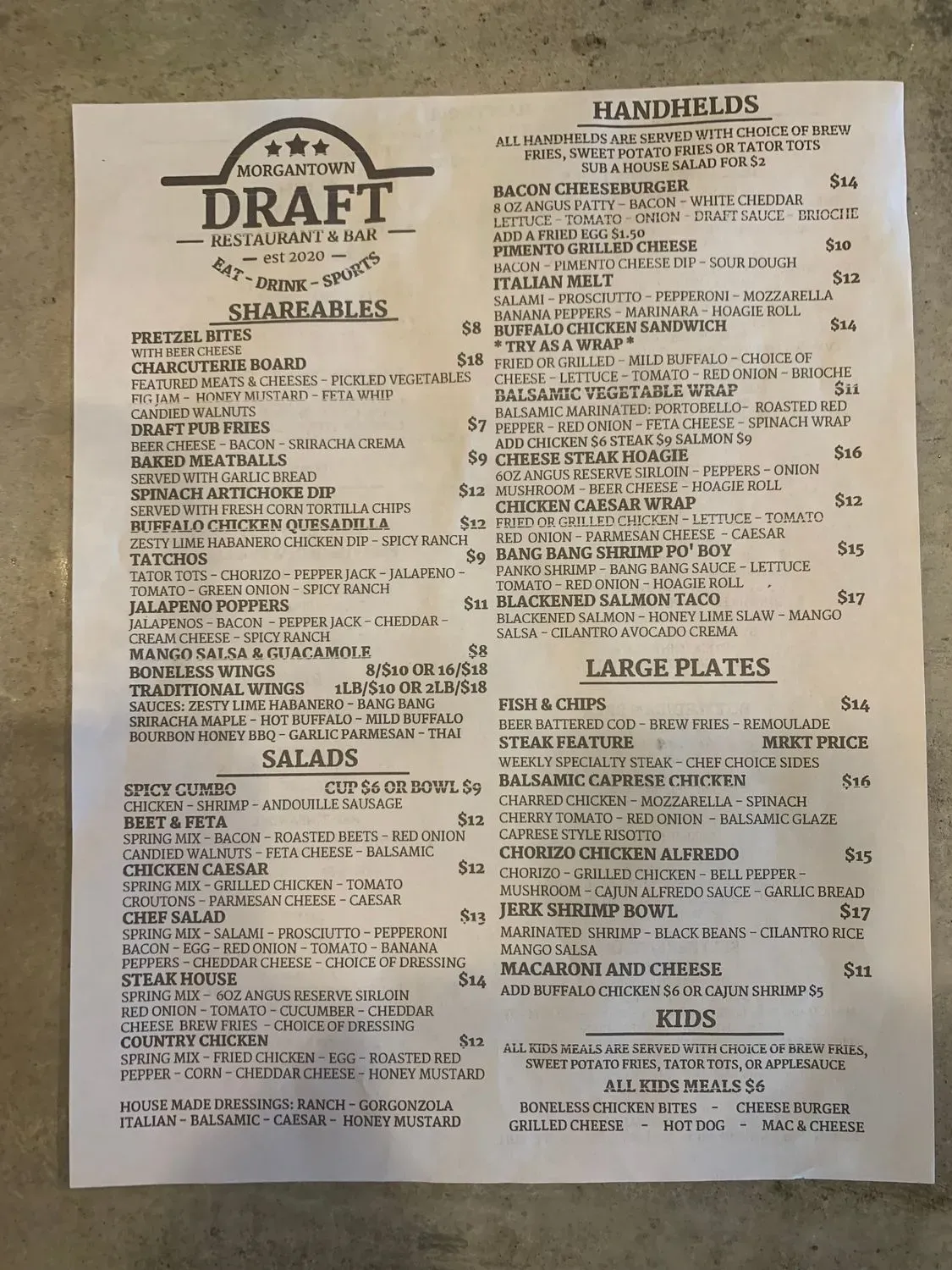 Menu 4