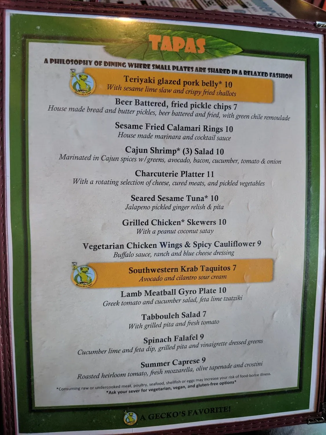 Menu 1