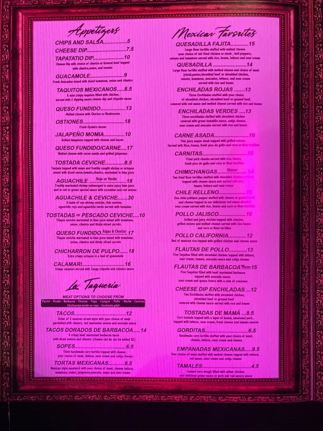 Menu 3